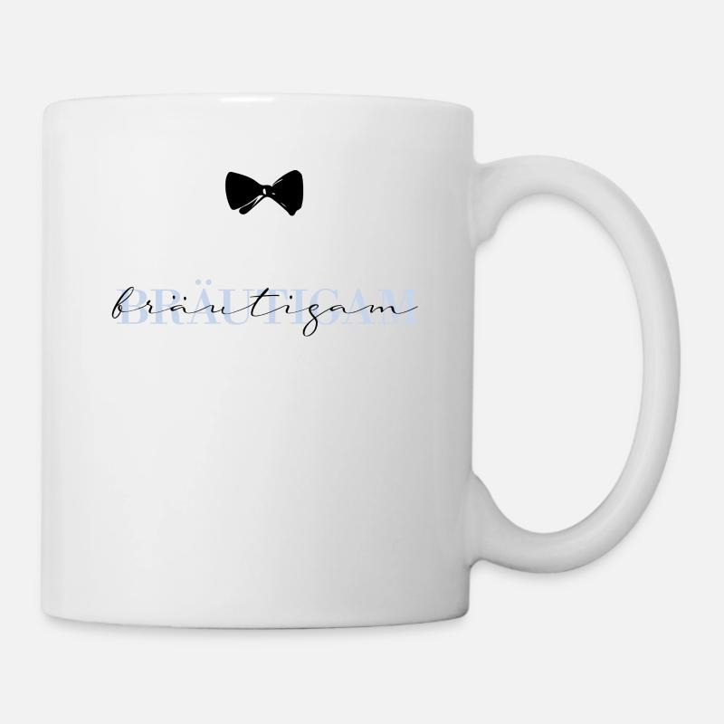 Bräutigam mit Fliege - Tasse - Weiß