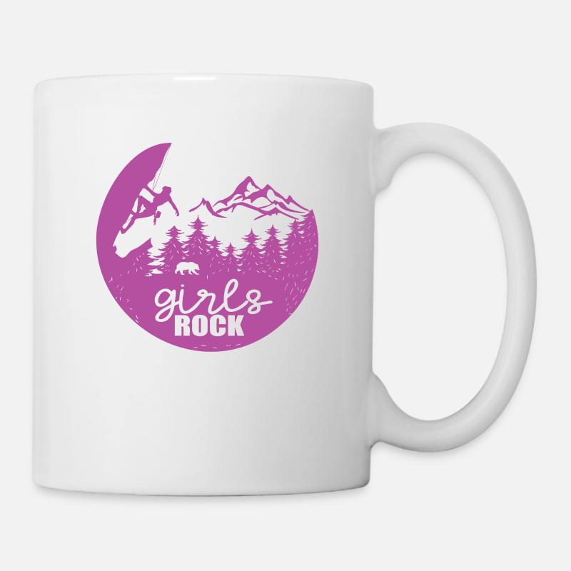 Escalade filles - Mug blanc - blanc