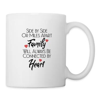 Familie Abschied Umzug Geschenk - Tasse - Weiß - Rechts