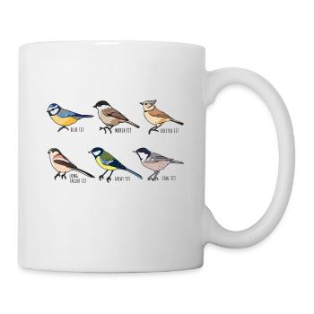 Birdwatching & Tit Bird Ornithology Gift - Mug - white - Right