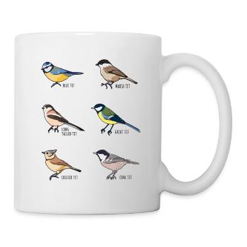 Tit Bird Collection Ornithology Gift - Mug - white - Right