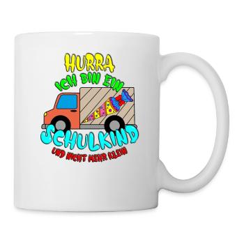 Einschulung 2020 Hurra ich bin ein Schulkind - Tasse - Weiß - Rechts