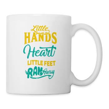 Funny lettering for parents-to-be - Mug - white - Right