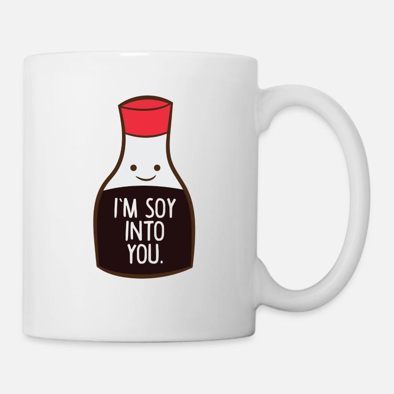 Je suis Soy Into You Drôle d’Asie Sauce soja - Mug blanc - blanc