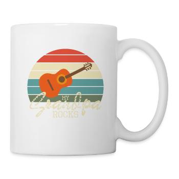 Conception de guitare - My Grandpa Rocks - Mug blanc - blanc - Droite