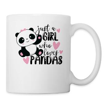 Panda bear panda pandas animal love gift - Mug - white - Right