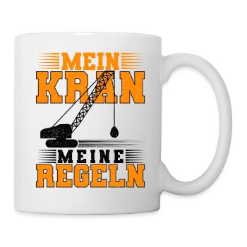 Kranführer - Tasse - Weiß - Rechts