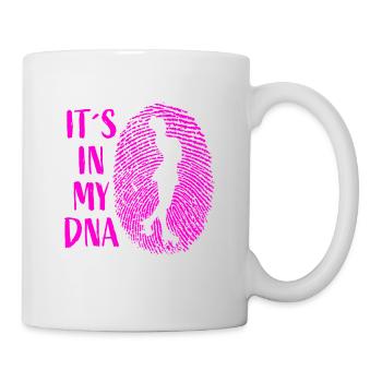 It´s in my DNA - Rollkunstlauf Rollschuh Pirouette - Tasse - Weiß - Rechts