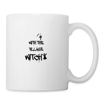 lustiges Halloween Spruch Geschenkidee Hexe Hexen - Tasse - Weiß - Rechts