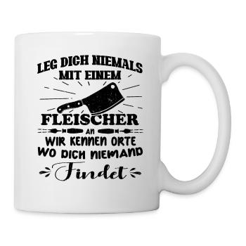 butcher 4 viktor-01 dunkel_Zeichenfläche 1 - Tasse - Weiß - Rechts