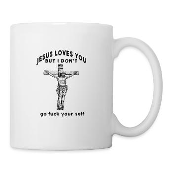 Jesus loves You - Tasse - Weiß - Rechts