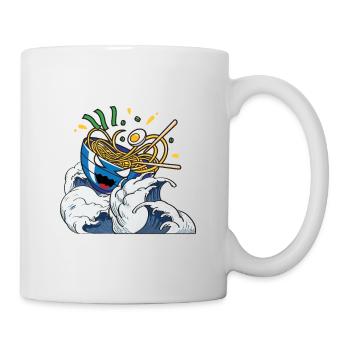 Tempête de nouilles - Mug blanc - blanc - Droite
