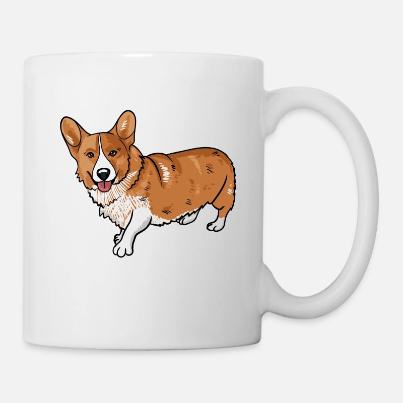 Corgi - Tasse - Weiß