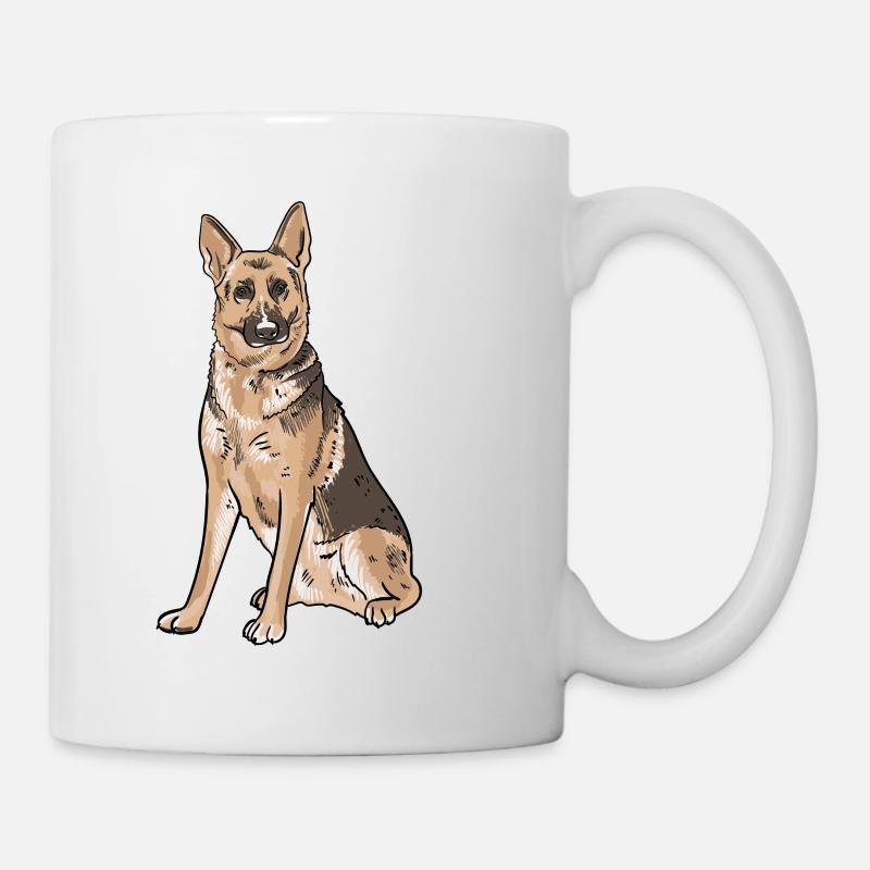 Deutscher Schäferhund - Tasse - Weiß