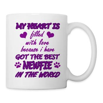 Neufi heart filled with love - Mug - white - Right