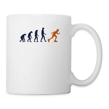 Skater Evolution Retro Roller Skating Development - Mug - white - Right