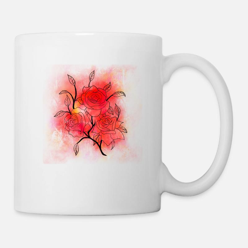 Roses - Mug - white