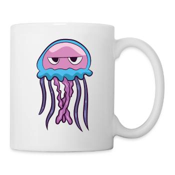 Funny Jellyfish Ocean Love Aquarium Jellyfish - Mug - white - Right