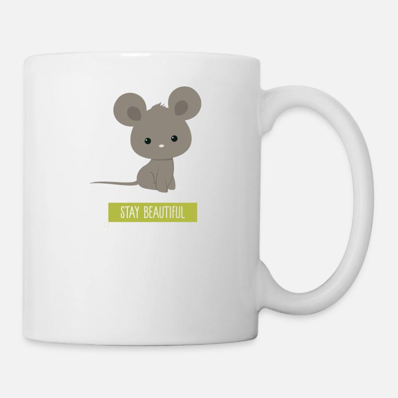 Cute cute mouse mouse shrew house mouse - Mug - white