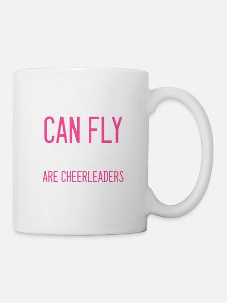 Menschen Fly Cheerleader Tänzer Geschenk - Tasse - Weiß