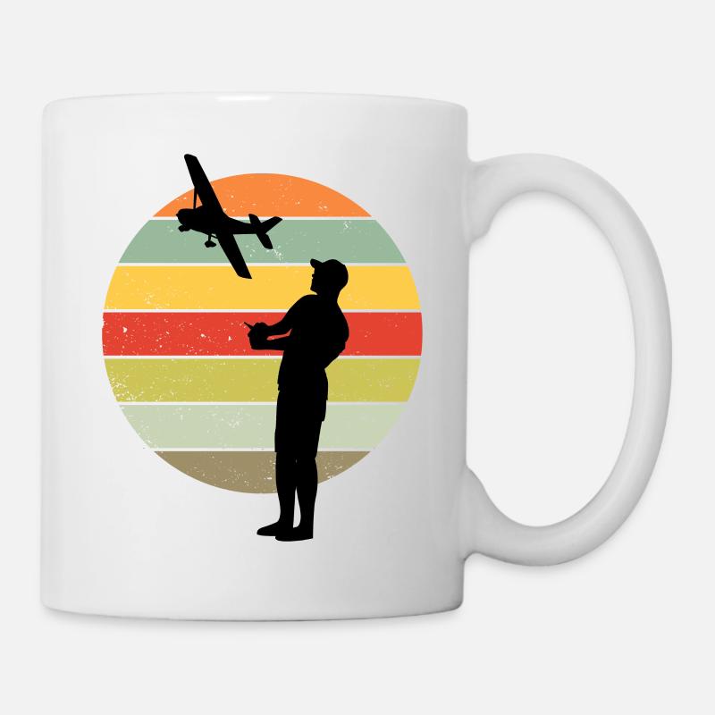 Model flight model builder airplane retro gift - Mug - white