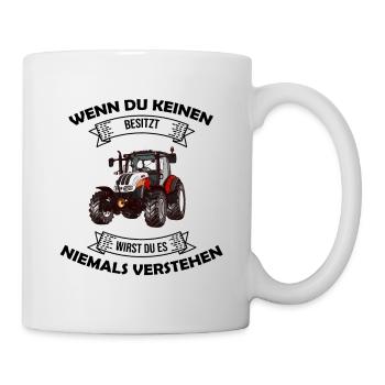 Steyr Austria Trecker Landwirtschaft Geschenkidee - Tasse - Weiß - Rechts