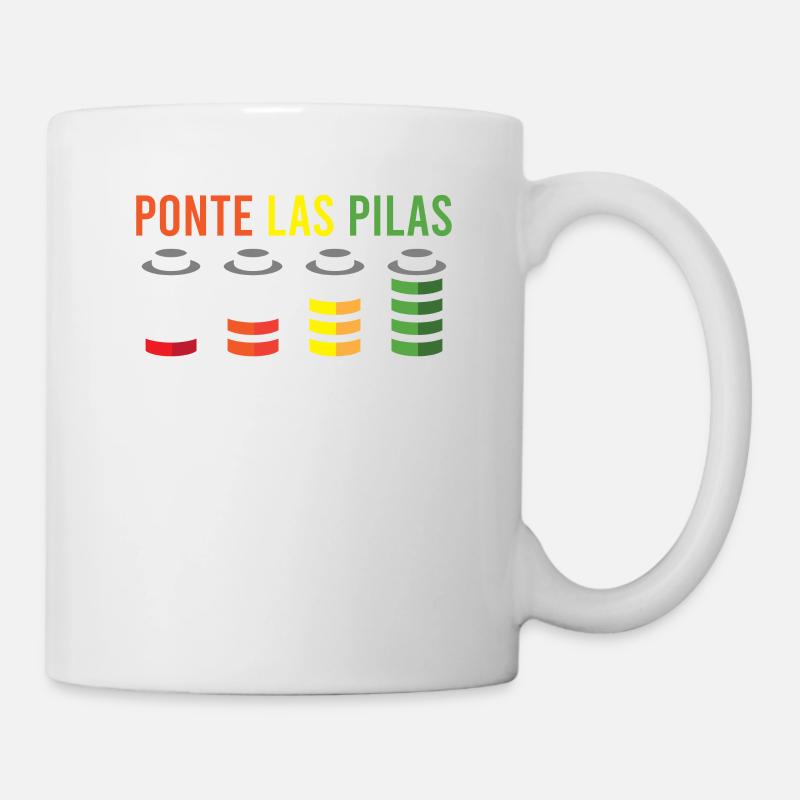 HUMOUR ESPAGNOL: Ponte Las Pilas - Mug blanc - blanc