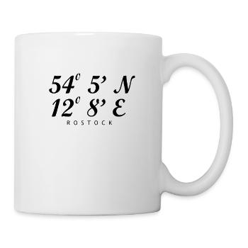 Rostocker Hansestadt Norddeutschland Rostock Moin - Tasse - Weiß - Rechts