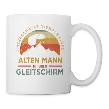 Gleitschirmfliegen Gleitschirmflieger Geschenk - Tasse - Weiß - Rechts
