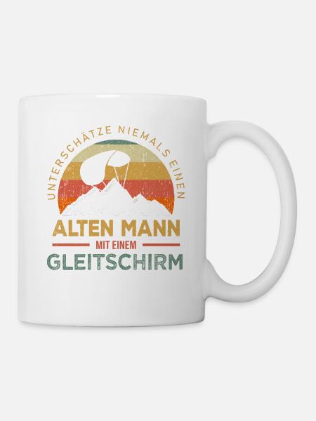 Gleitschirmfliegen Gleitschirmflieger Geschenk - Tasse - Weiß