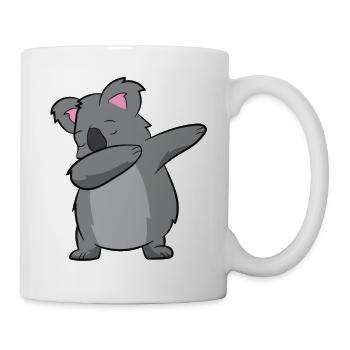 Lustiger Dabbing Koala - Tasse - Weiß - Rechts