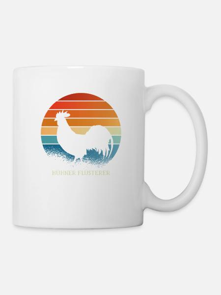 Hühner Flüsterer Lustiges Landwirt Bauer Huhn - Tasse - Weiß