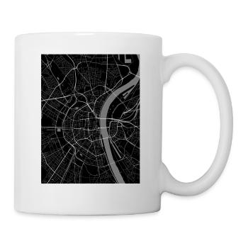 Köln Stadtplan - Tasse - Weiß - Rechts