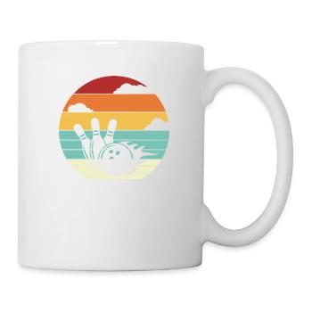 Bowling Team Kegeln Retro Kegler Bowler Vintage - Tasse - Weiß - Rechts