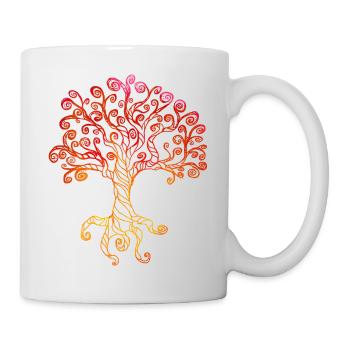 Arbre de vie Mandala Spiritualité Yoga Goa Gypsy - Mug blanc - blanc - Droite