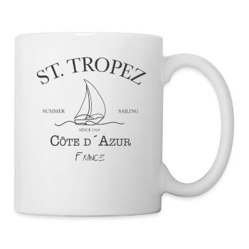 St Tropez Summer Sailing grey edition - Mug blanc - blanc - Droite