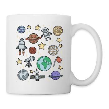 Universum Weltraum Raumfahrt - Tasse - Weiß - Rechts