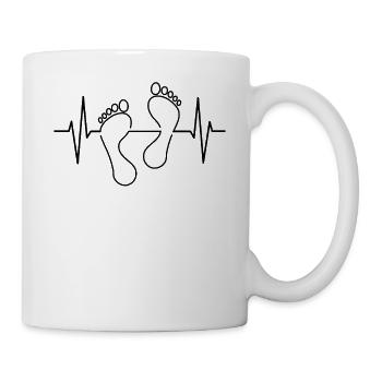 Foot care pedicure podiatrist nail salon gift - Mug - white - Right