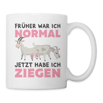 Ziege - Tasse - Weiß - Rechts