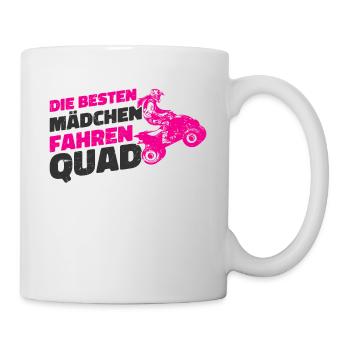 Quad Fahrerin - Tasse - Weiß - Rechts