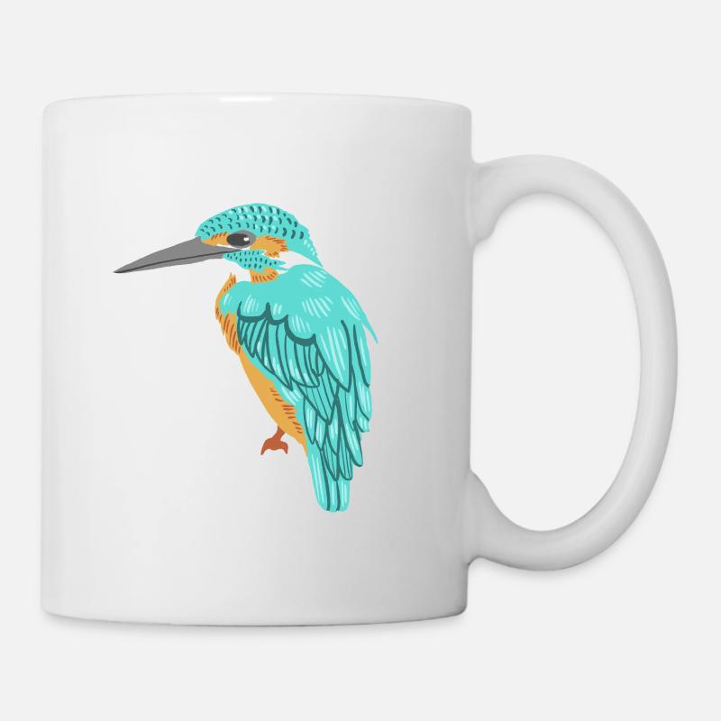 martin-pêcheur - Mug blanc - blanc