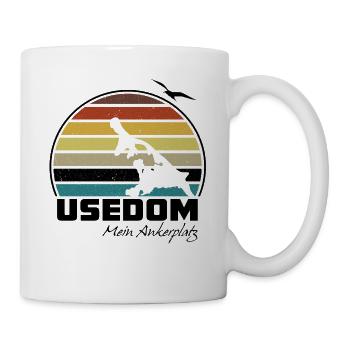Usedom - Mein Ankerplatz - Tasse - Weiß - Rechts