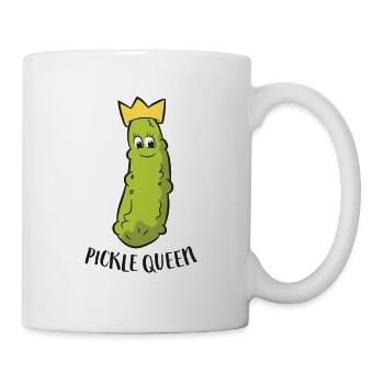 Funny Pickle Queen Funny Cucumber Pickle Girl - Mug - white - Right