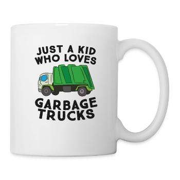 Le fils du camion-poubelle n’offre qu’un enfant qui - Mug blanc - blanc - Droite