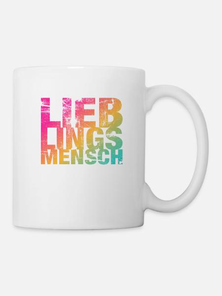 Lieblingsmensch Geschenkidee Geburtstag Geschenk - Tasse - Weiß
