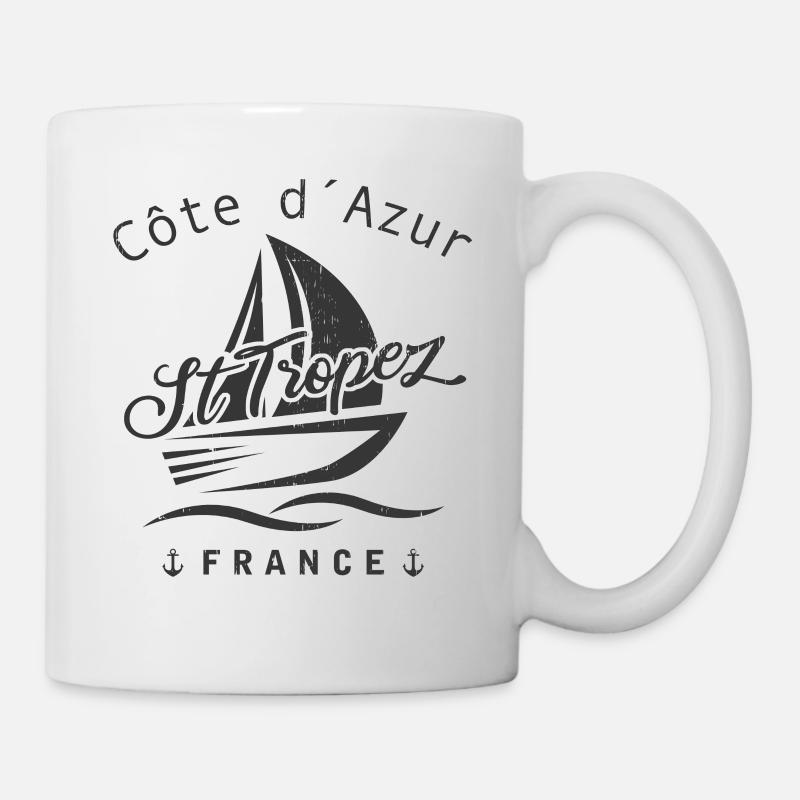 St. Tropez Côte d Azur - Tasse - Weiß