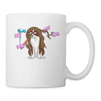Hundefriseur Hundefrisör Hundefriseursalon Pet Gro - Tasse - Weiß - Rechts