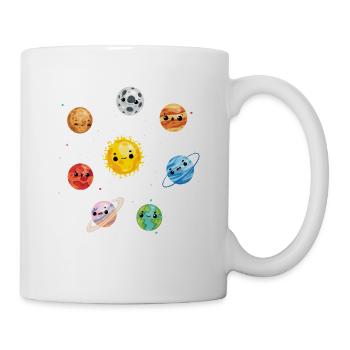Planètes du système solaire planète univers - Mug blanc - blanc - Droite