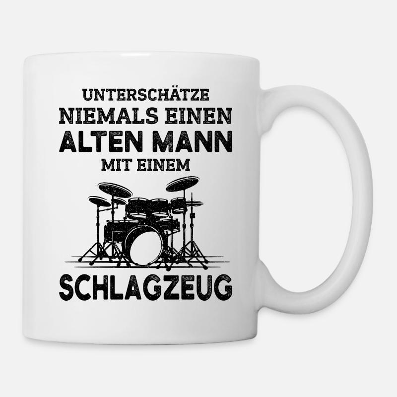 Schlagzeuger - Tasse - Weiß