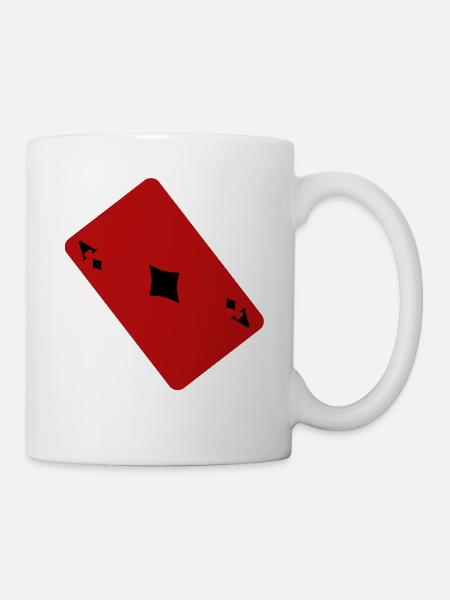 Karo As - Tasse - Weiß
